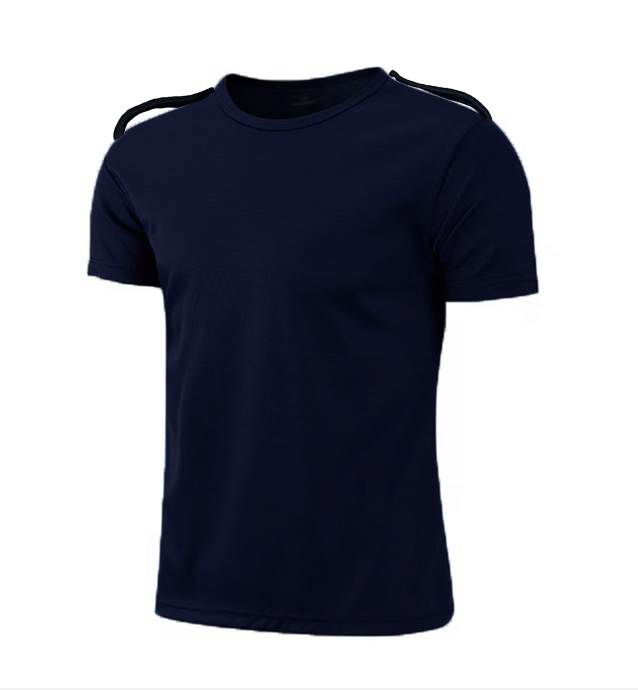 Tricou bluemarin cu epoleti