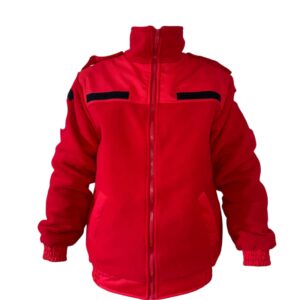 Hanorac Polar roșu cu căptușeală matlasată