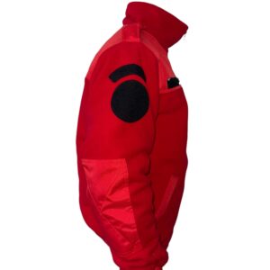 Hanorac Polar roșu cu căptușeală matlasată