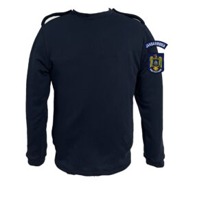 Bluză mânecă lungă cu epoleți si emblema – bumbac 100% – bluemarin