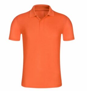 Tricou polo portocaliu bumbac 100% 200gr