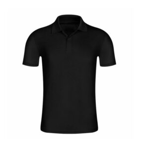 Tricou polo negru bumbac 100%