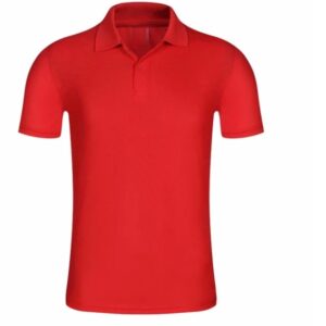 Tricou polo rosu bumbac 100%
